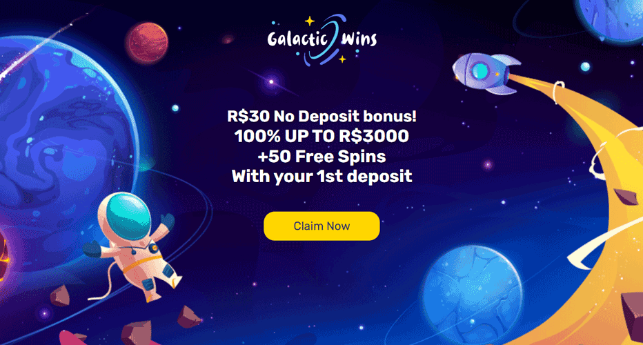 Galactic Wins Casino Bônus Sem Depósito de R$30