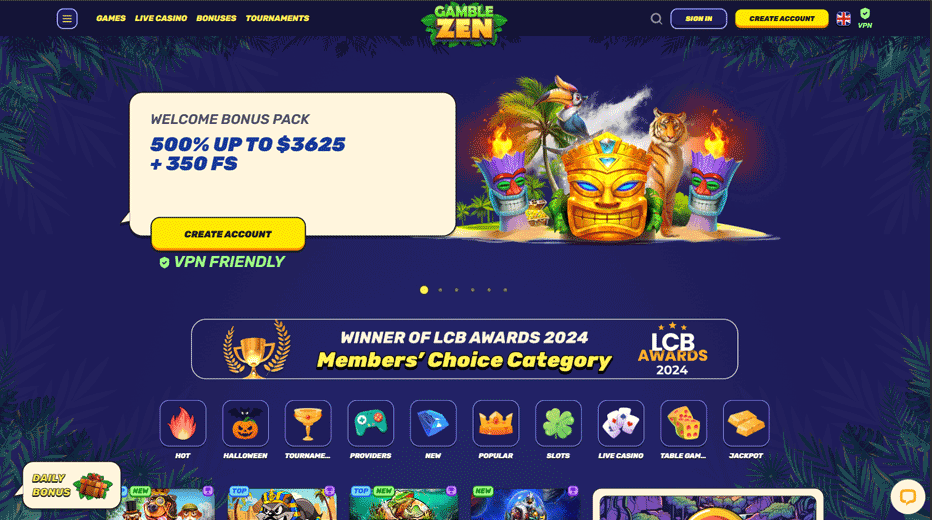 Gamblezen welcome bonus New Zealand – up $3,625 and 350 free spins