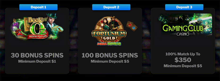 gaming club $1 deposit bonus nz