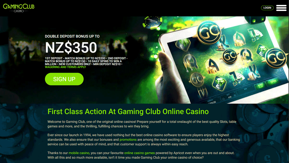 Gaming Club Casino New Zealand