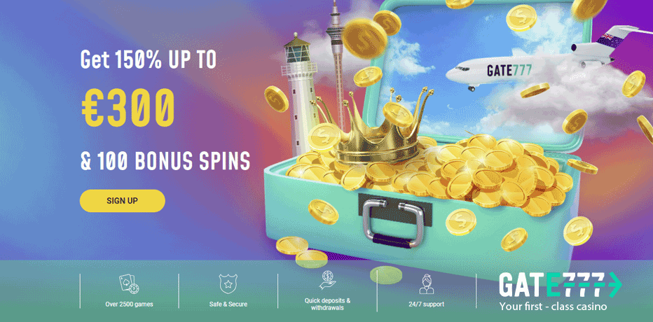 new players get 2x 50 free spins at Gate777 Casino