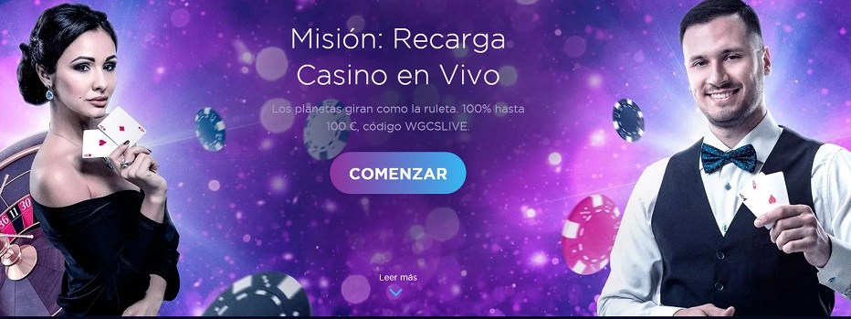 Genesis Promocion de casino en vivo