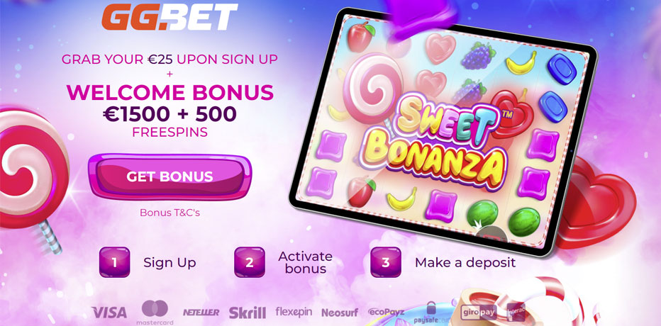GGBet Casino – Scoop up €25 Free on Registration