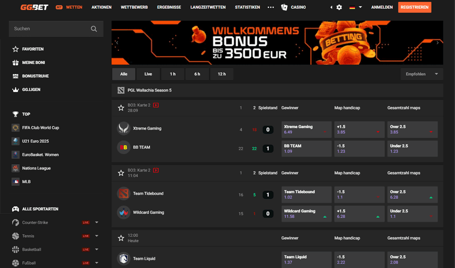 Sportwetten bei GGBet Sportwetten bei GGBet