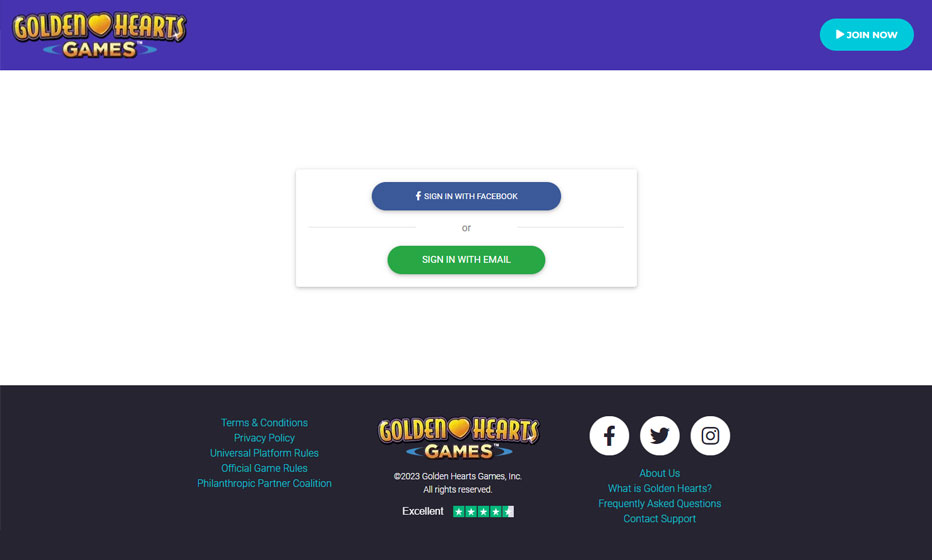 Golden Hearts Casino Login