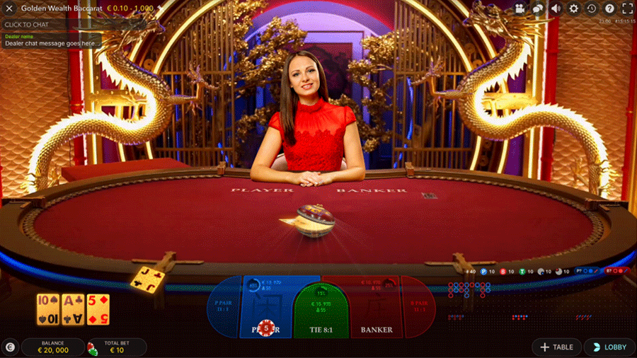 Golden Card Reveal - How to play Golden Wealth Baccarat?