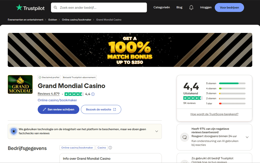 What do players say about Grand Mondial Casino? What do players say about Grand Mondial Casino?