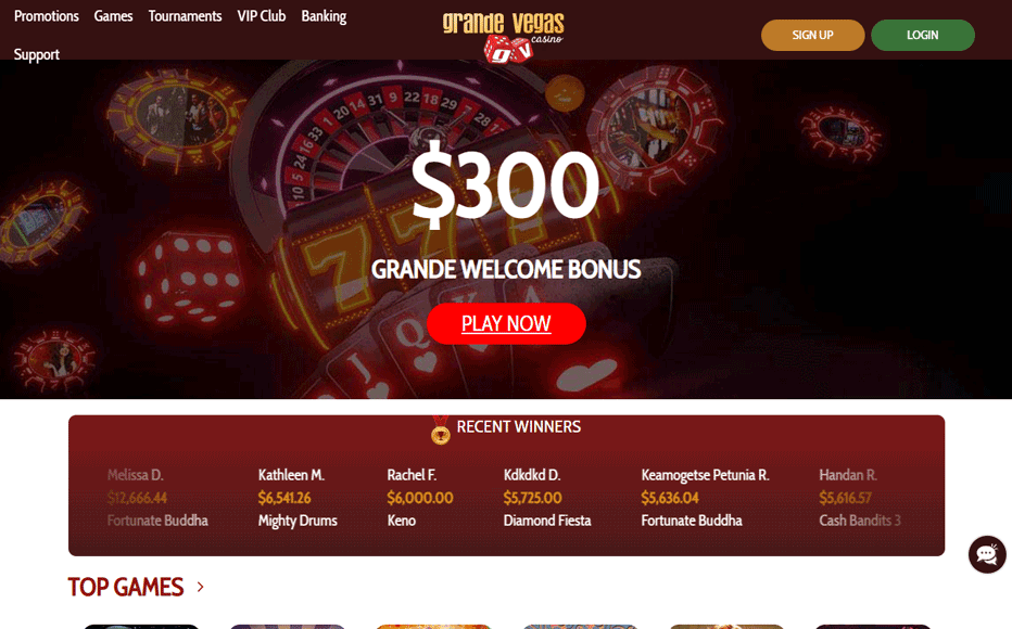 Grande Vegas mobile casino