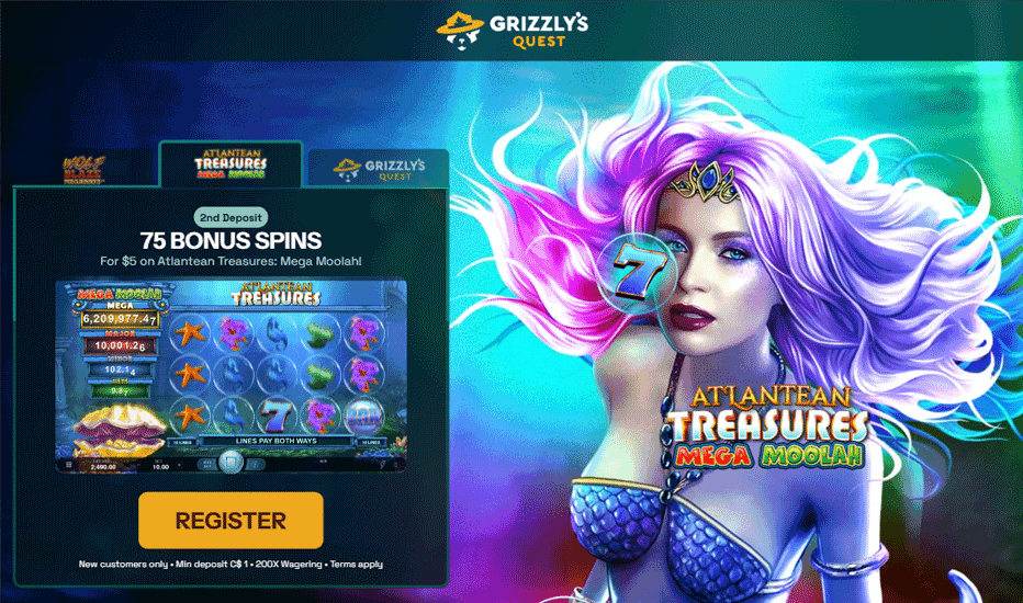 Exclusive Grizzly’s Quest Casino welcome rewards – up to 6 deposit bonuses available in Canada Exclusive Grizzly’s Quest Casino welcome rewards – up to 6 deposit bonuses available in Canada