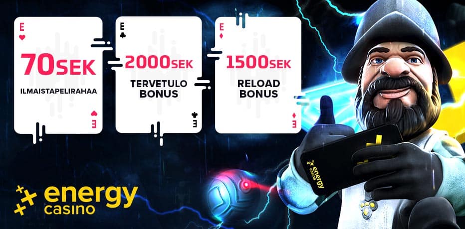 Hämta 50 kr Gratis på Energy Casino