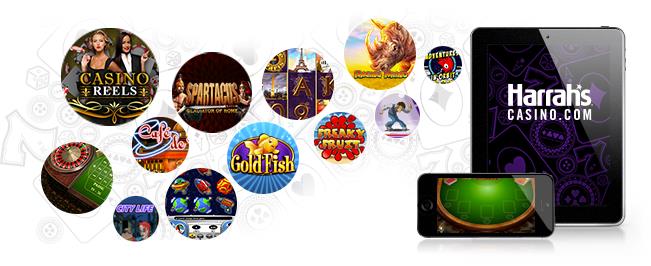 Play at Harrah’s Casino New Jersey on smartphone or tablet
