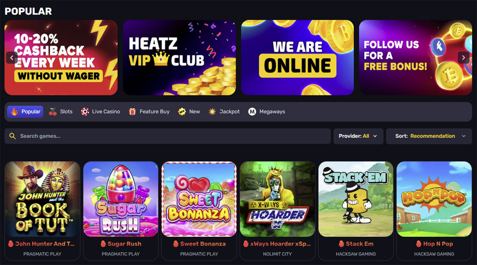 heatz.com slots