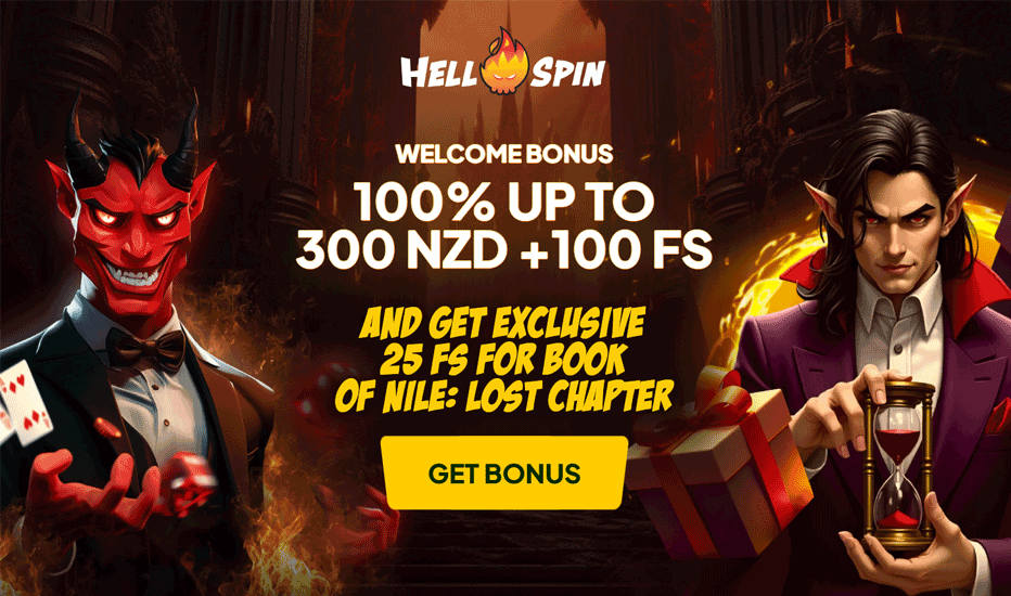 Hell Spin No Deposit Bonus - Claim 25 Free Spins on Book of Nile: Revenge