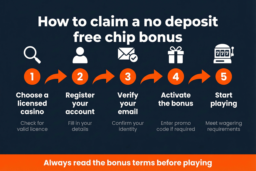 How to claim a $300 free chip bonus