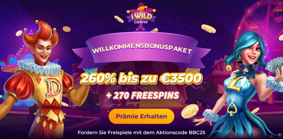 iWild Casino Bonus ohne Einzahlung