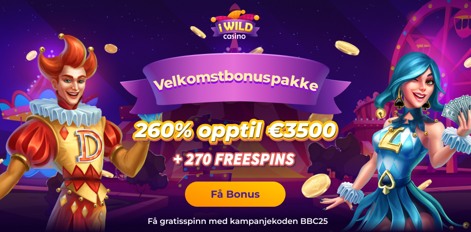 iWild Casino sin bonus uten innskudd