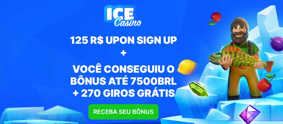 Oferta de Boas-vindas Ice Casino – R$ 125 Sem Depósito + R$ 7.500 e 270 Rodadas Grátis