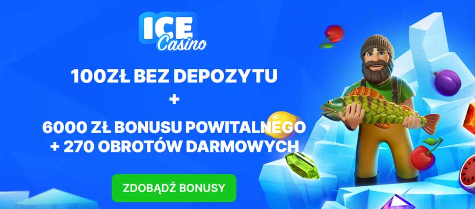 Odbierz 25 € za darmo bez depozytu w Ice Casino