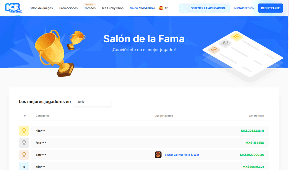 Salón de la Fama de Ice Casino – los grandes ganadores del casino Salón de la Fama de Ice Casino – los grandes ganadores del casino