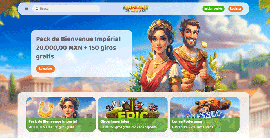Imperial Wins Casino Mexico - Bono de bienvenida Imperial Wins Casino Mexico - Bono de bienvenida