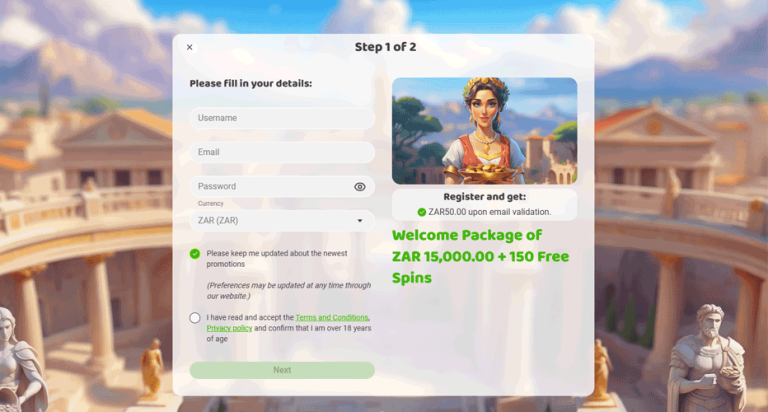 Imperial Wins no deposit bonus – R50 free on email verification