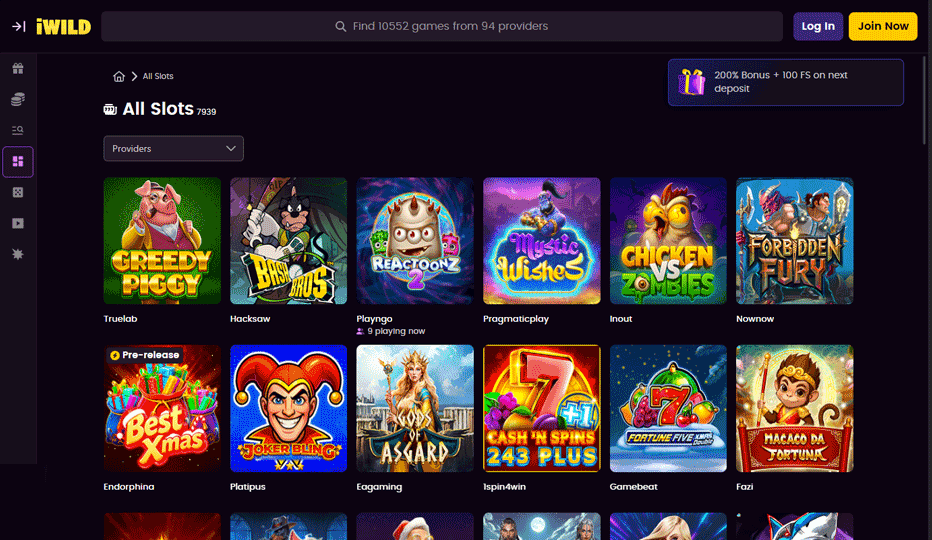 Game selection: iWild's ace in the hole