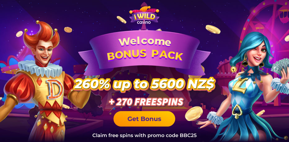 iWild Casino no Deposit Bonus nz