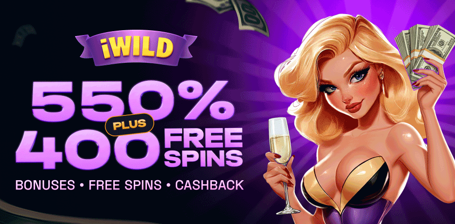 iWild Casino welcome bonus: a four-part feast