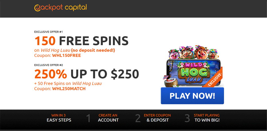 Jackpot Capital Free Spins Code