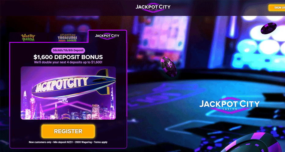 JackpotCity deposit matches