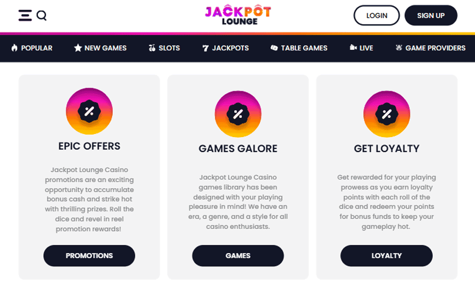 Other promotions available at Jackpot Lounge Other promotions available at Jackpot Lounge