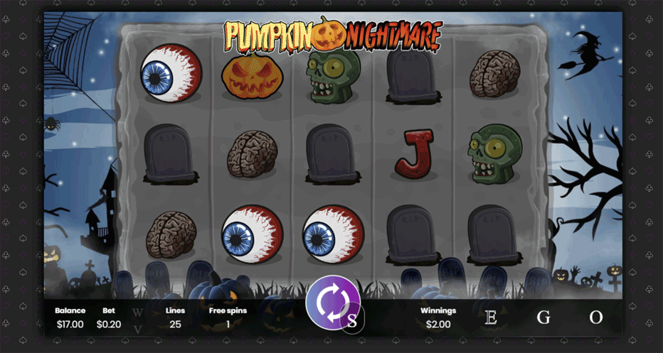 rodadas grátis no jackpotcity pumpkin nightmare