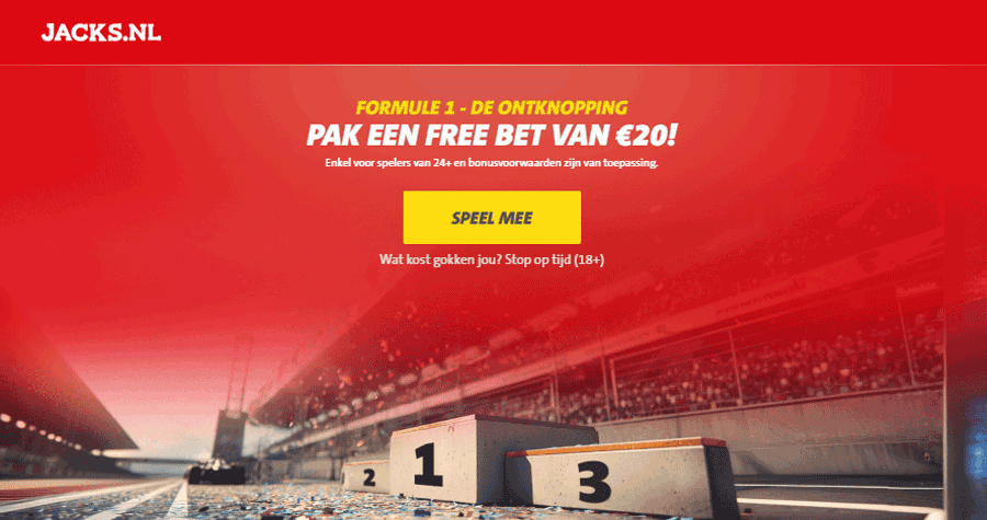 Jacks.nl viert de F1-ontknoping: Zet in op de kampioen en krijg een €20 free bet