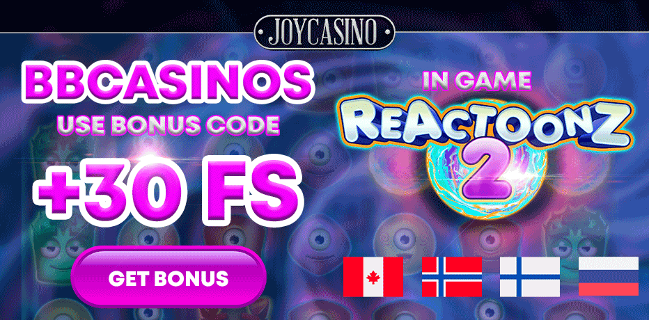 joy casino bonus code 30 free spins