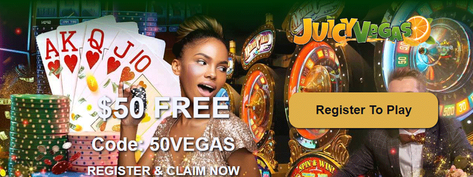 Juicy Vegas No Deposit Bonus Code - $50 Free No Deposit