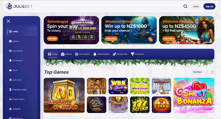 Juliebet casino review – is this NZ focused online casino reliable?