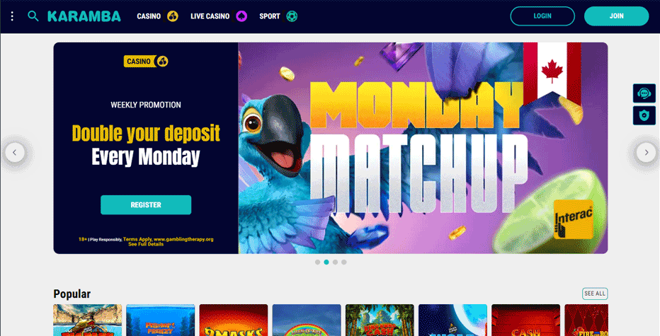 Karamba online casino Canada