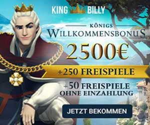 King Billy Bonus Ohne Einzahlung