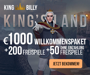 King Billy Casino Bonus 50 Freispiele ohne Einzahlung