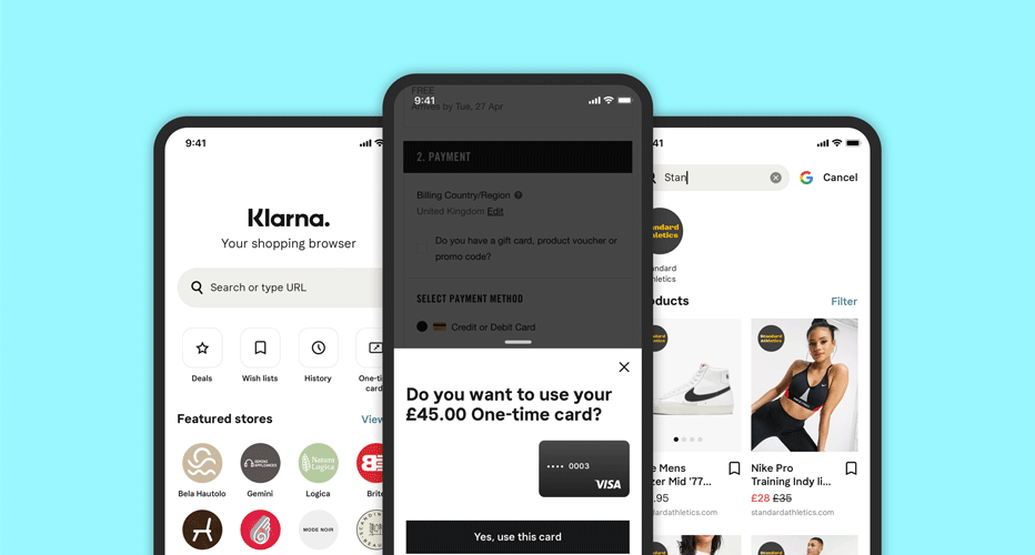 Klarna app - connect met jouw Bet365 app