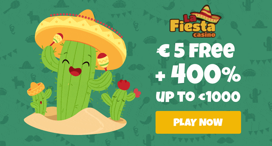 La Fiesta Casino Bonus - €5 free + 400% Bonus