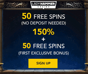 lady hammer latest casino bonus