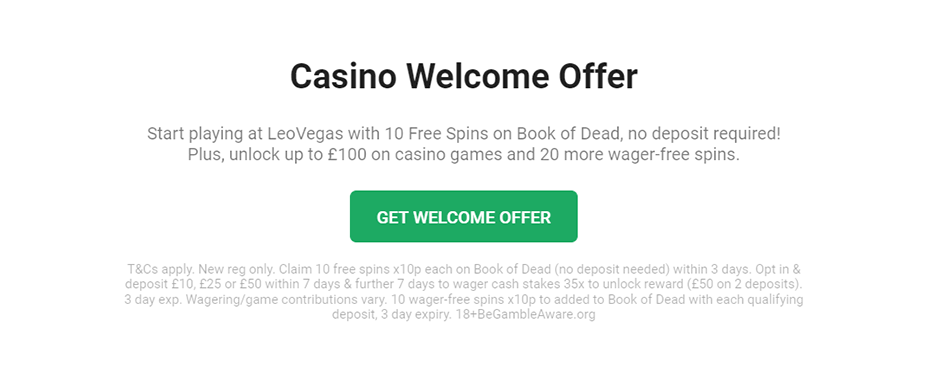 leovegas free spins uk