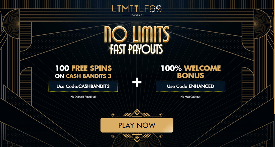 Limitless Casino No Deposit Bonus Codes 2024 100 Free Spins