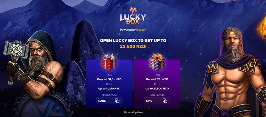 Explore the all new Lucky Box promo at N1 Casino - Win up to $22,500