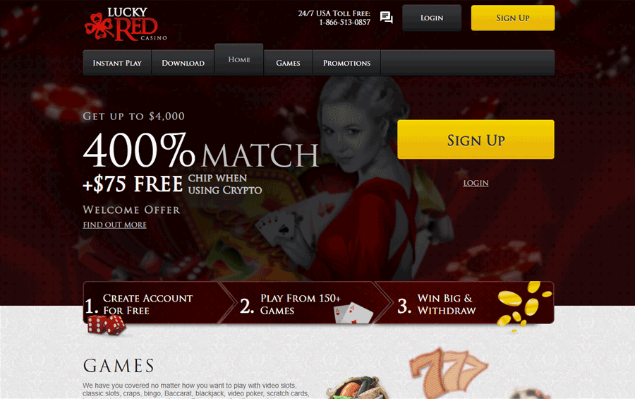 My overall experience with Lucky Red Casino