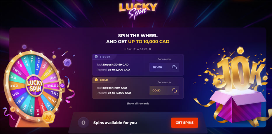 Win up to $10,000 with your Lucky Spin at N1 Casino