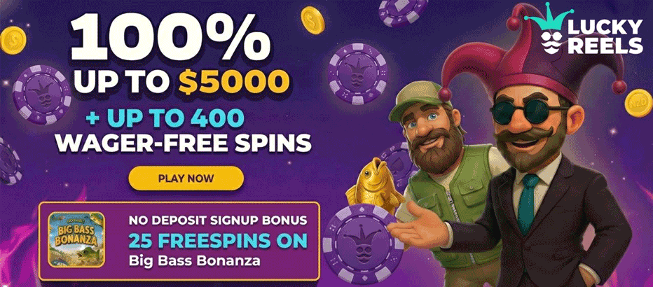LuckyReels no deposit bonus New Zealand - 25 free spins on registration LuckyReels no deposit bonus New Zealand - 25 free spins on registration