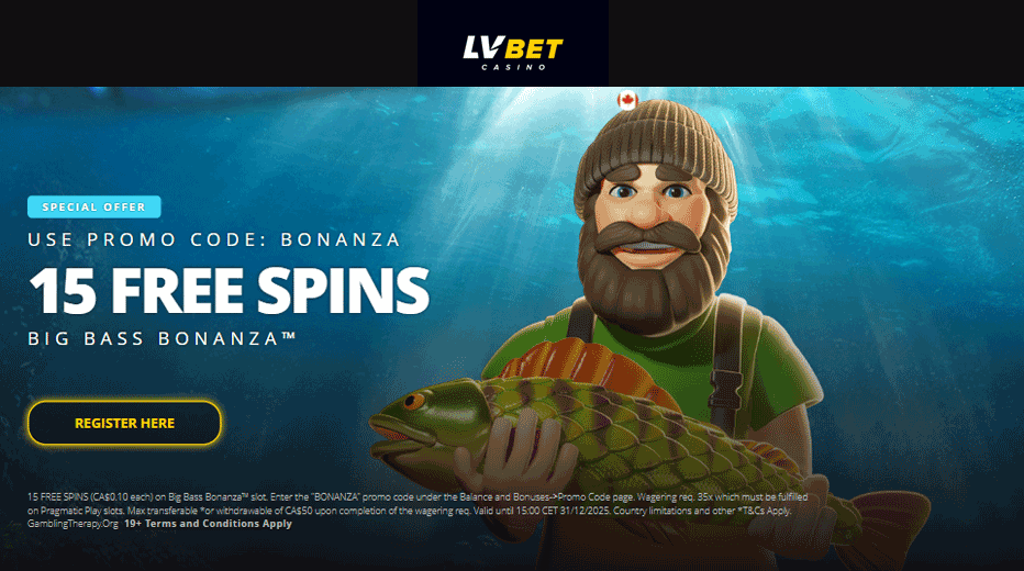 LVBet no deposit bonus code – 15 Free Spins on Big Bass Bonanza