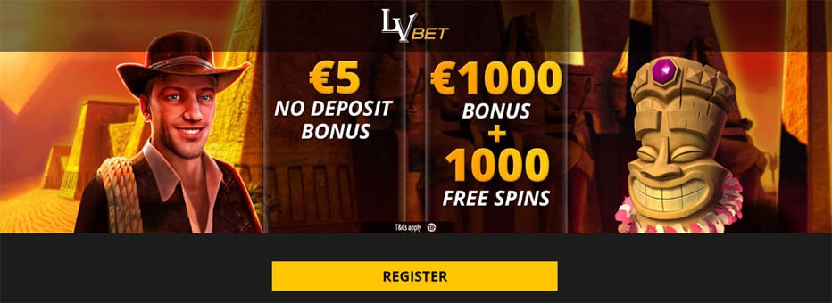 €5,- Free on Novomatic Games at LV Bet